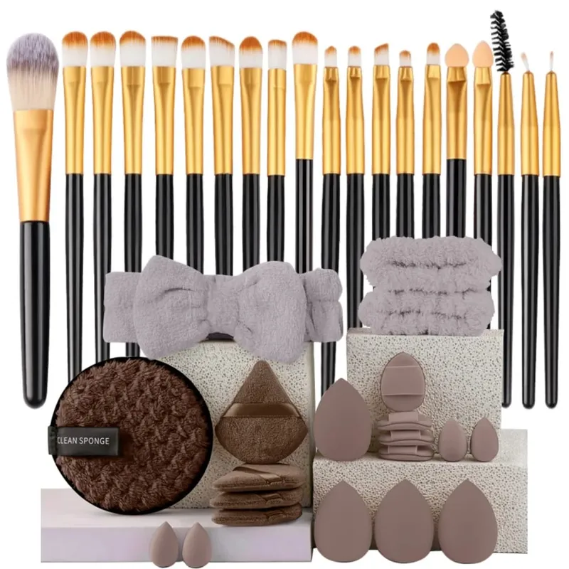 Makeup Brushes Set Premium Synthetic Kabuki Foundation Concealers Powder Blush Blending Face Eye Shadows Brush Set — image 8