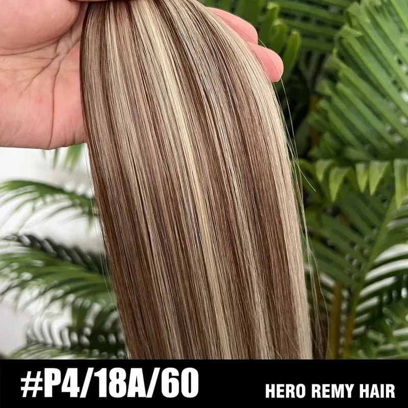 Natural PU Skin Weft Invisible Injection Tape In Human Hair Extensions Double Side Blonde Tape Ins Hair Extensions 2.5g/pieces