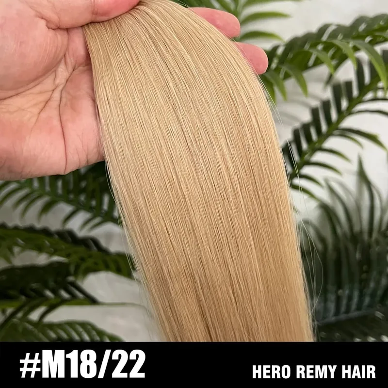 Straight Clip In PU Human Hair Extensions 10 Pcs/Set Full Head Clip Ins Hair 100/170 Grams Clip on PU Hair Extension for Women