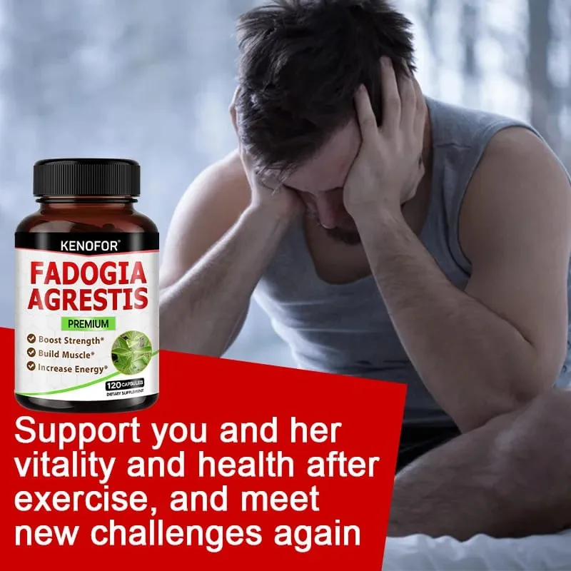 Fadogia Agrestis Capsules - [Maximum Strength] - Strength Drive Athletic Performance Muscle Mass Gluten Free Non-GMO
