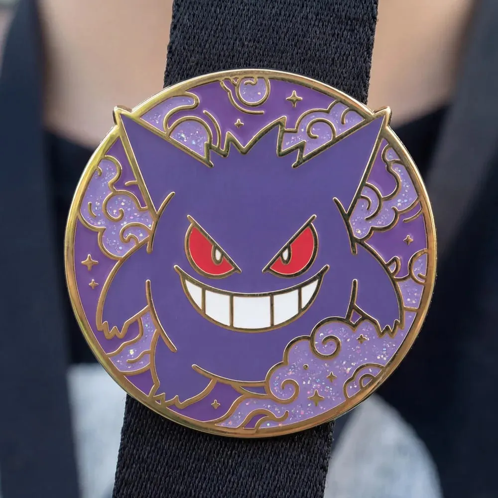 Anime Game Pokemon Hard Enamel Pins Cute Cartoon Gengar Brooches on Clothes Lapel Badges Metal Jewelry Accessories — image 3