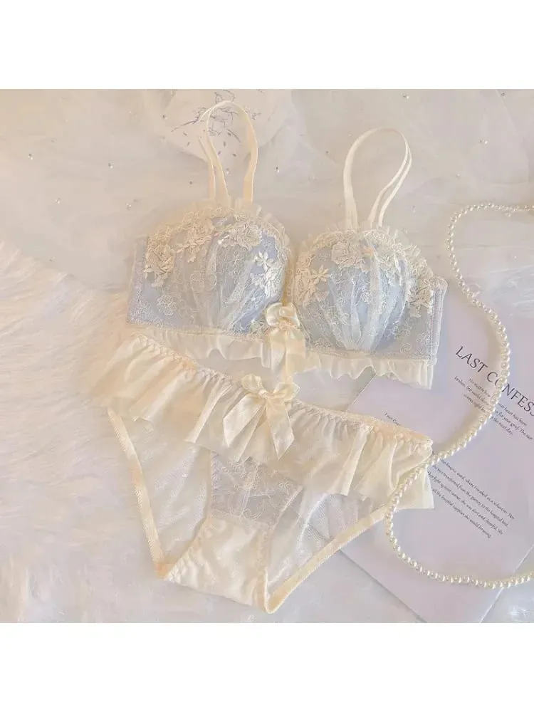 Push Up Bra Wireless for Small Breasts Anti Sagging Lace Bralette Women's Non Padded Lingerie To Enhance & Lift Comfort Bras — image 6