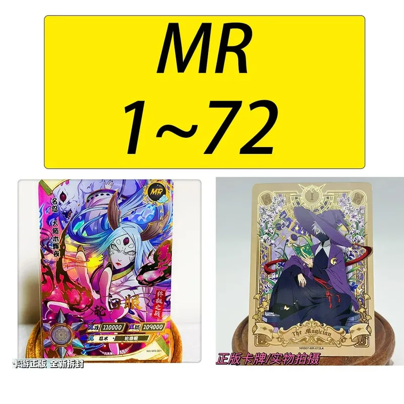 Kartu MR 38 ~ 72 Seri NARUTO Haruno Sakura Uchiha Sasuke Mainan Permainan Bronzing Kartu Koleksi Hadiah Ulang Tahun Natal