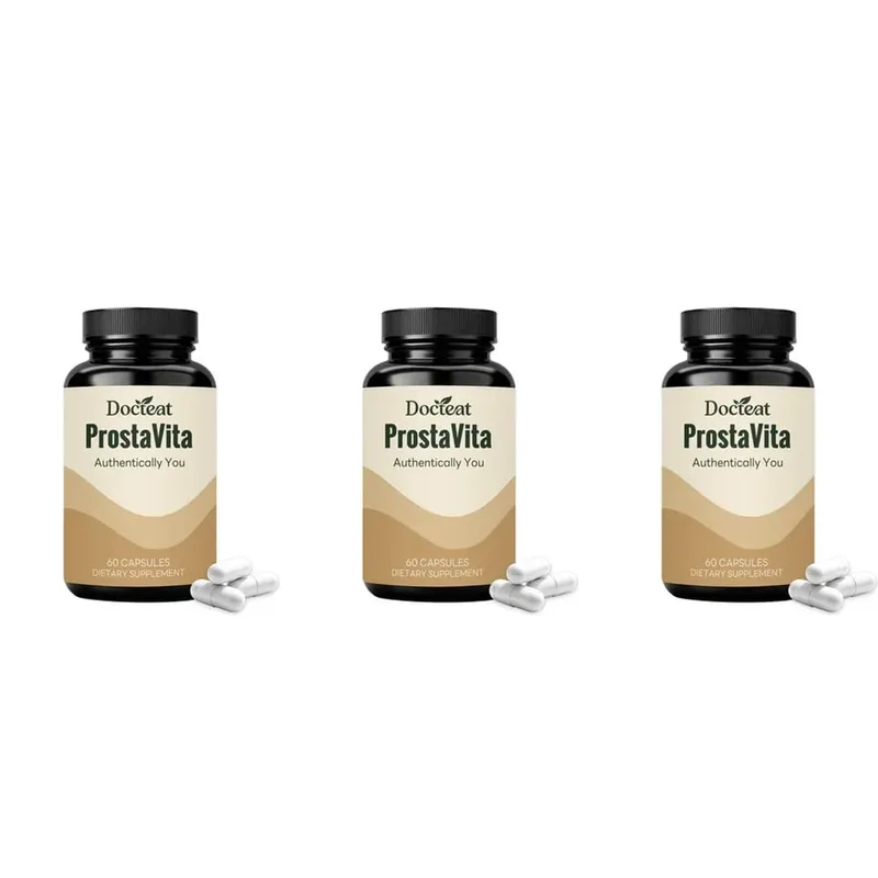 Docteat ProstaVita Men's Prostate Health Capsules with Beta-Sitosterol Saw Palmetto Pumpkin Seed and Lycopene 60 Count — image 8