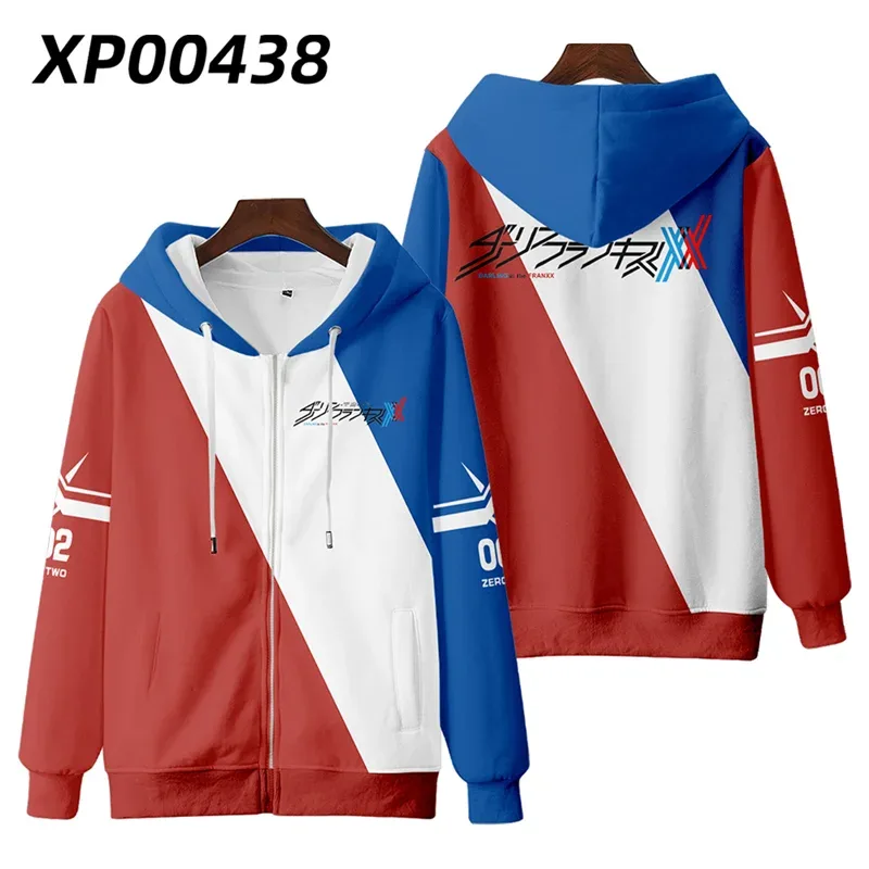 Hot Japan Anime Darling In The Franxx Cosplay Zipper Hoodies 3D Print Men Women Hip Hop Tracksuit Zipper Hoodie Men's Clothing — image 11
