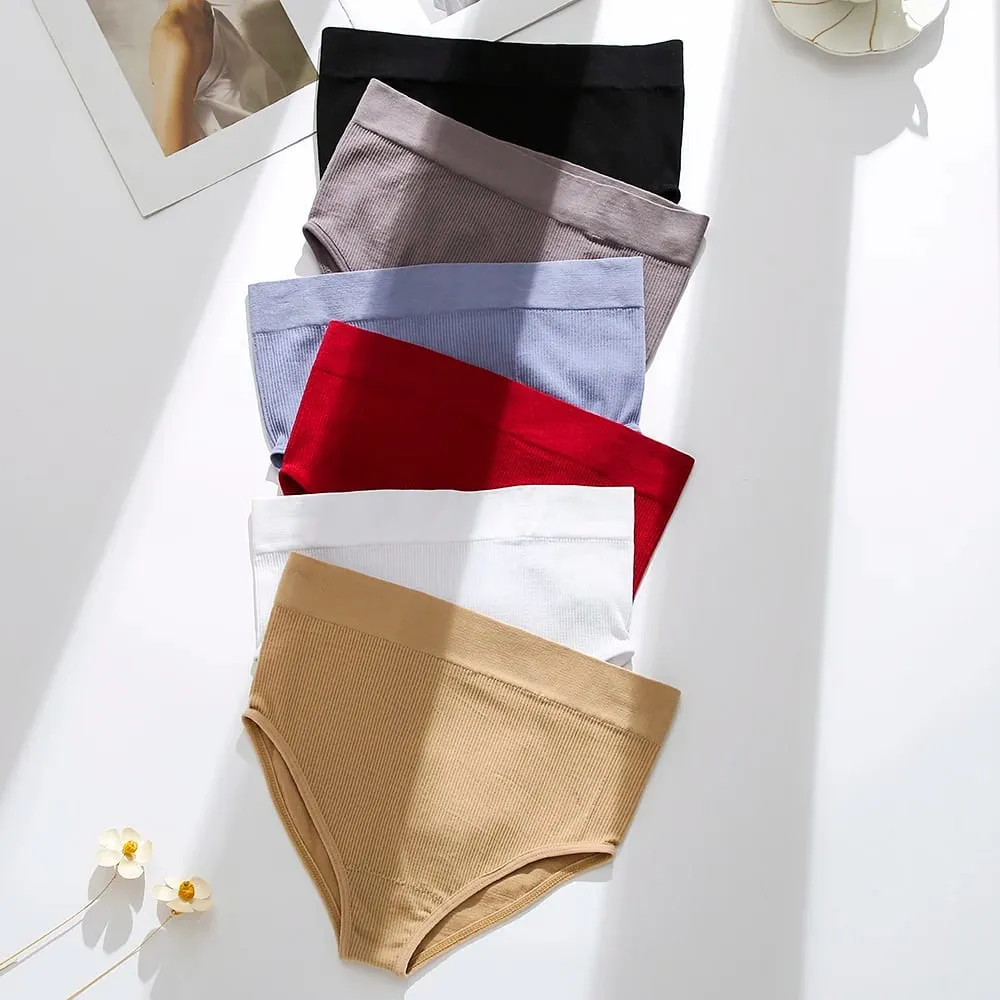 Set Seluar Dalam Sukan Wanita Bersaiz Besar Atas Bra Tanpa Wayar Lancar Empuk Sut Bra Pakaian Dalam Pepejal Selesa — image 6