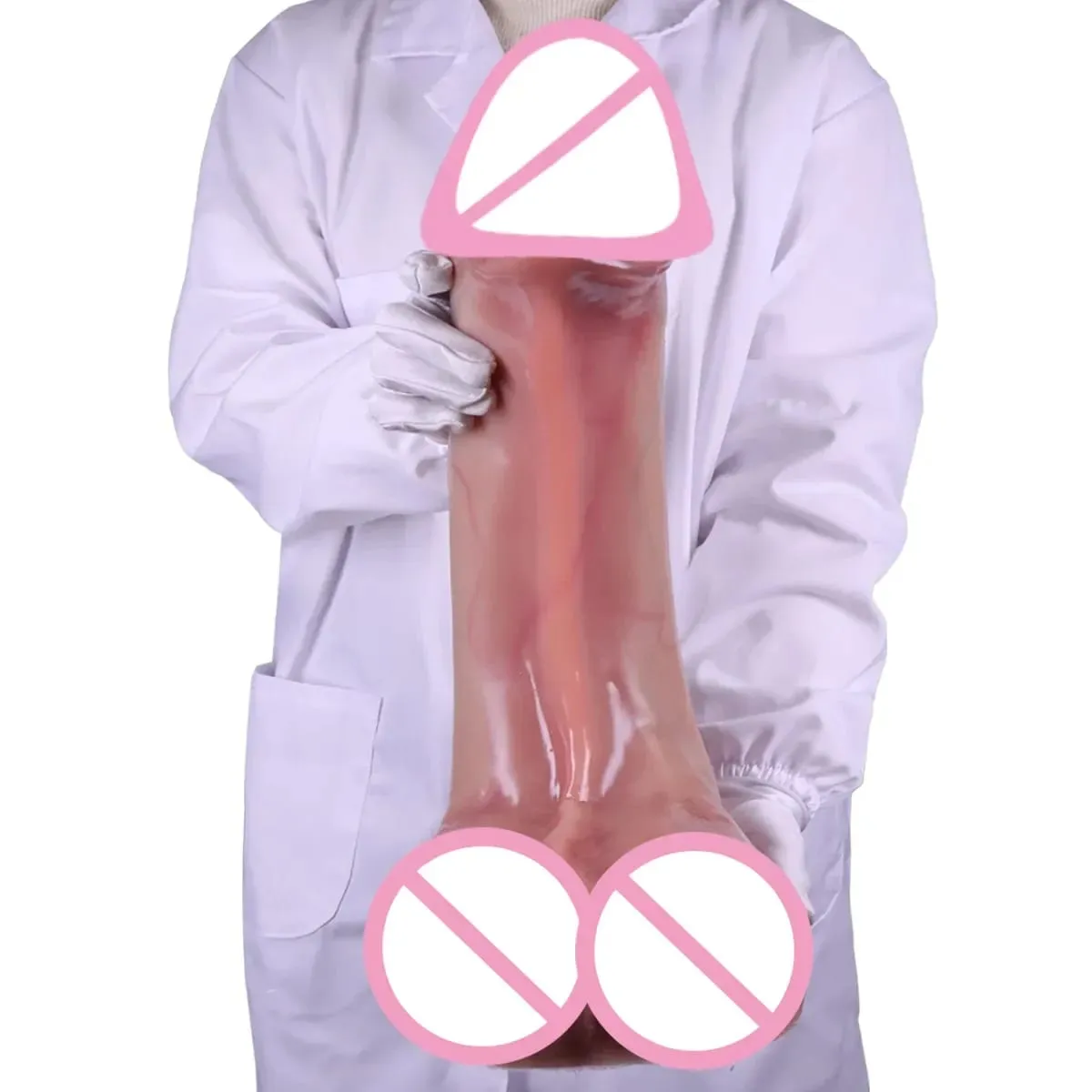 Realistic Veins Soft Silicone Dildo 2Colors Penis Male Genitals Vaginal Masturbation Suction Cup Dick Woman Anal Sex Toy — image 5