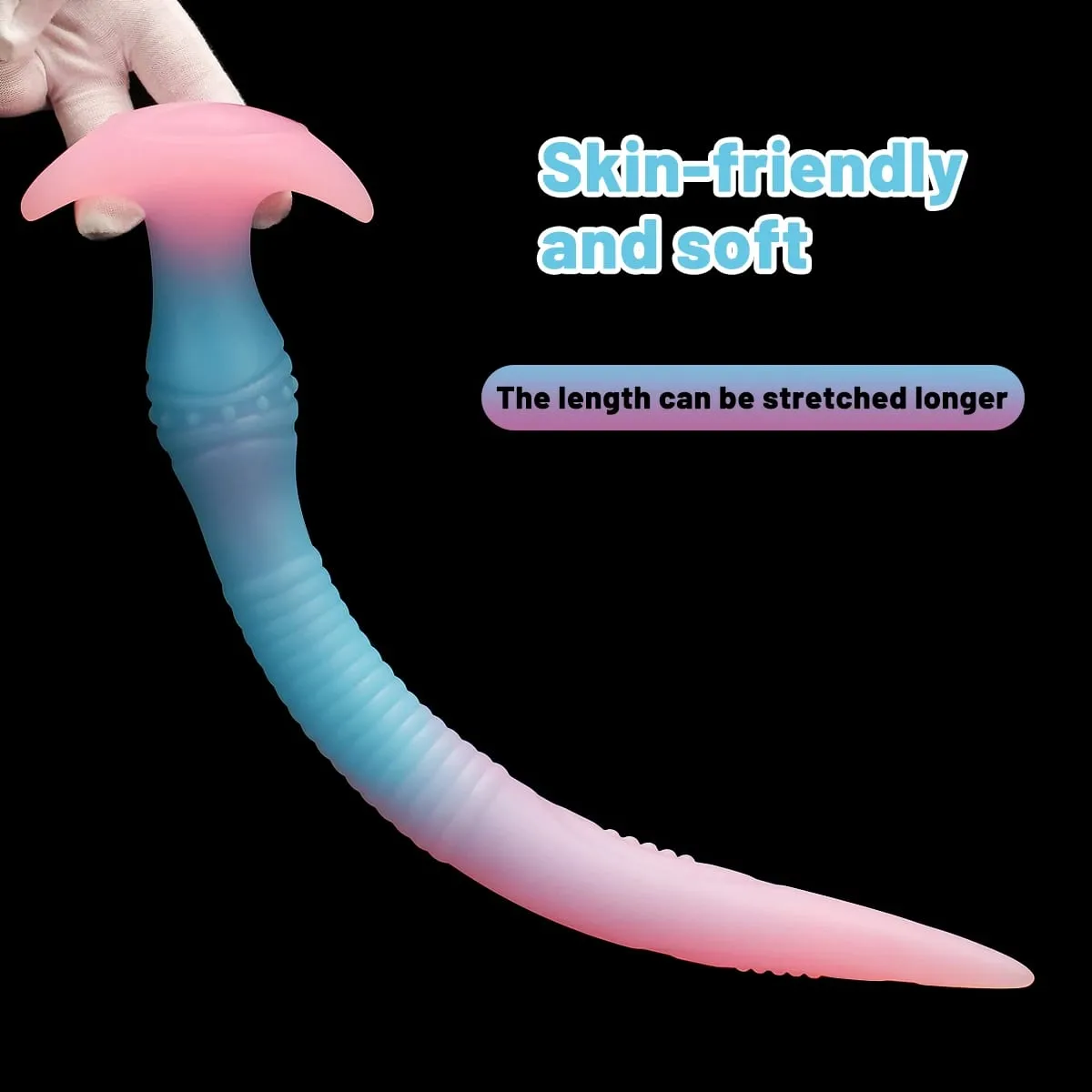 Mjuk flytande silikon Långa tentakler Analpluggar Lämpliga för alla spelare som en vuxen sexleksak Vaginal och anal stimulerande enhet