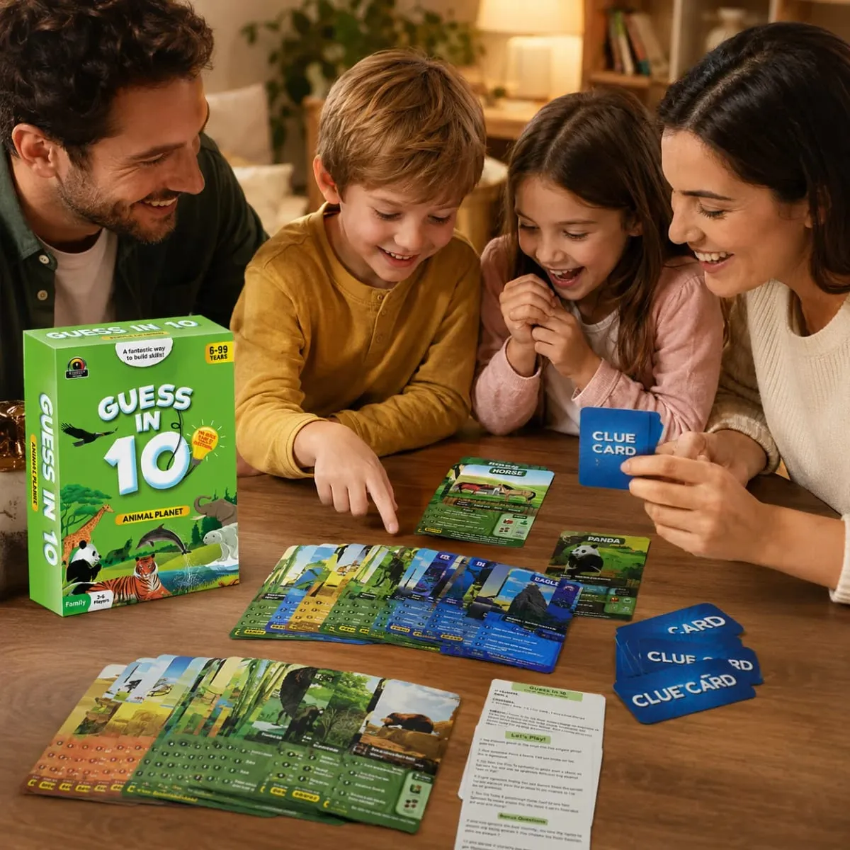 Guess in 10 Animal Planet Card Game Kids Animal Trivia Clue Educational Family Travel Brain Teaser English Version — image 6