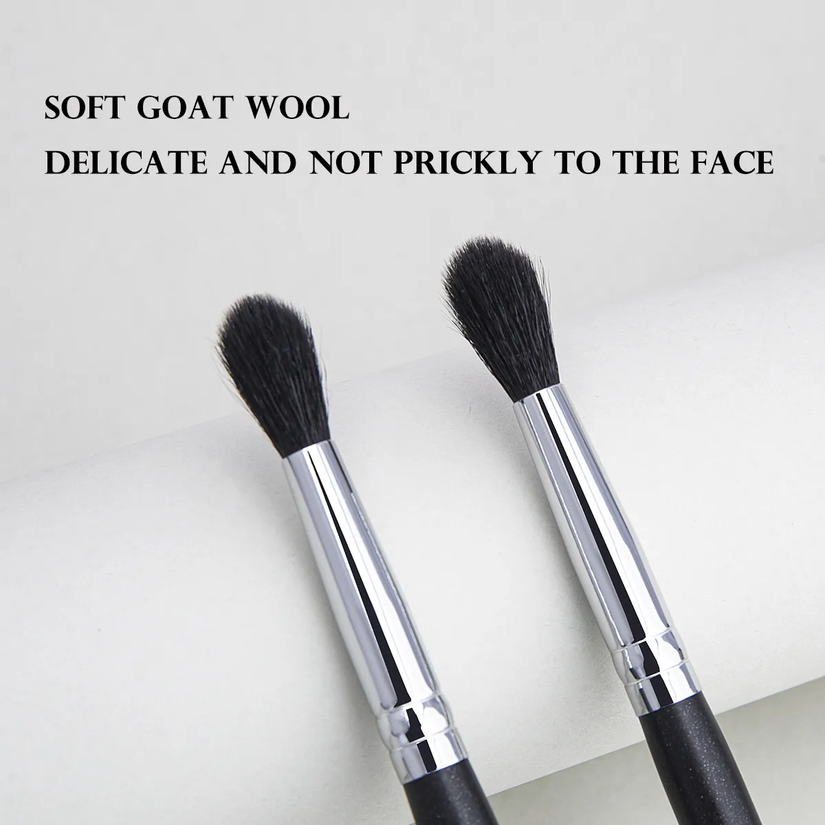 224 Crease Brush Øjenskygge Crease Blending Makeup Børster Højkvalitets Flamme Shape Gedehår Øjenskygge Crease Makeup Tool