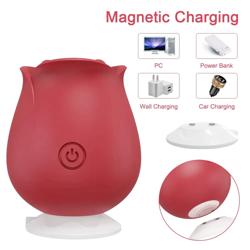 Powerful Rose-Toy Sucking Vibrator Female Sucker Clitoris Oral Nipple Vacuum Stimulator Adults Supplies Goods Sex Toys for Women