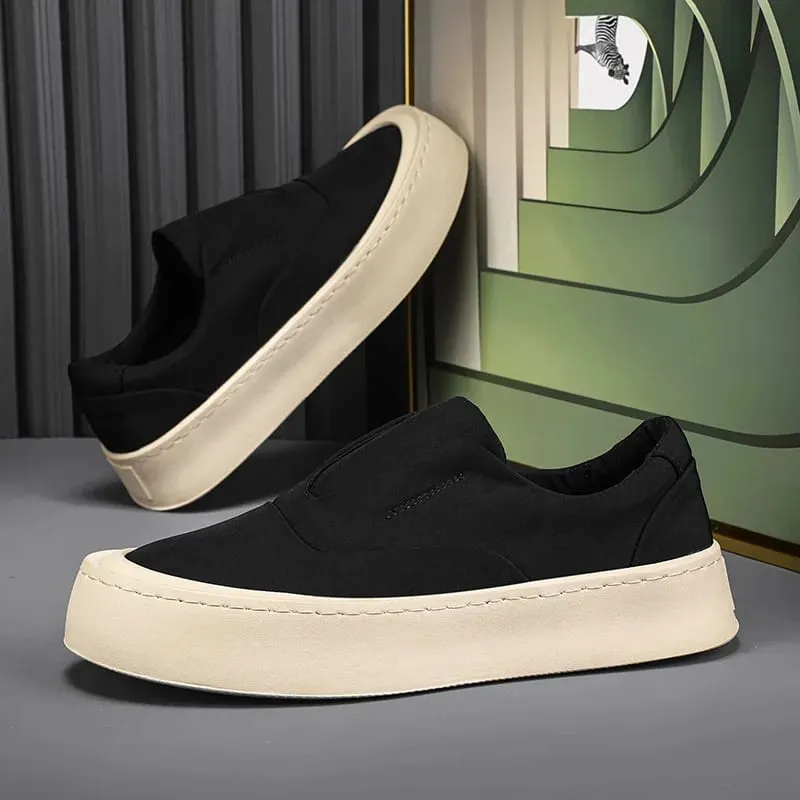 2026 Men's Canvas Casual Loafers Breathable Daily Sneakers Lightweight Comfortable Flat Footwear Free Shipping — image 5
