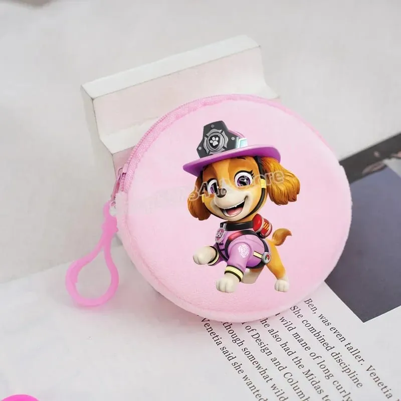 Paw Patrols Round Wallet Cute Keychain Bag Printing Coin Zipper Purse Anime Small Change Bags Convenient Mini Storage Pouch Gift — image 35