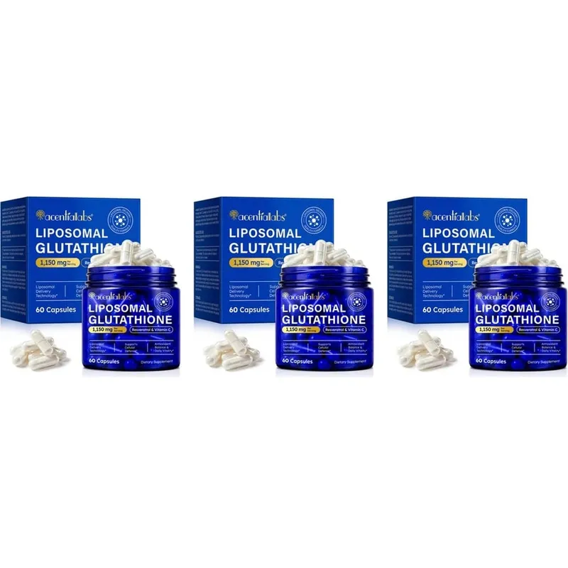 Cápsulas de glutatión liposomal con resveratrol y vitamina C para defensa antioxidante, soporte inmunológico y celular, 60 cápsulas — image 9