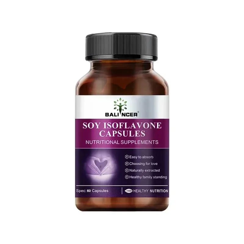 Soy Isoflavone Extract Capsules Physical Condition Maintenance Menopause Relief Mood Support Female Nutritional Supplement