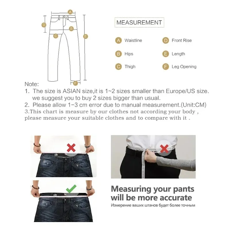 Autumn Winter Men's Jeans Classic Retro Grey Denim Pants Man Work Slim Straight Stretch Cotton Trousers Streetwear Plus Size 40 — image 9