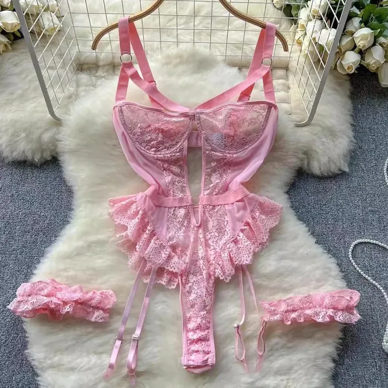 Erotic Underwear Bras Sets for Women Lace Garter Lingerie Intimates 2026 Underwire Bra and Panty Thongs Hot Sexy Underwear Set — image 9
