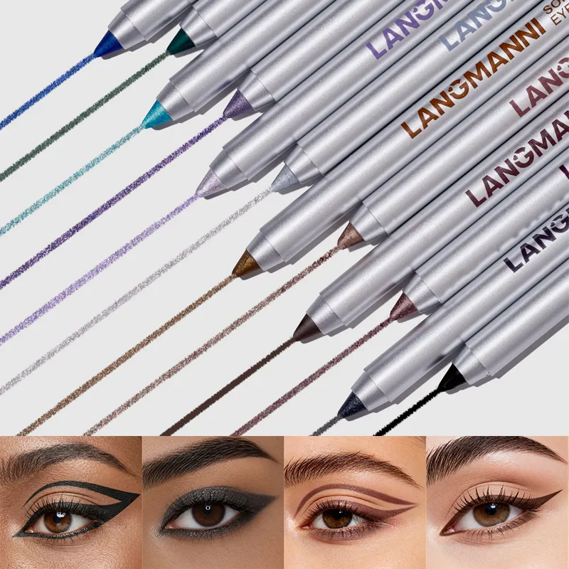 Lápiz delineador de ojos brillante nacarado resistente al agua y al sudor, lápiz de Gel de larga duración, suave, fácil de colorear, maquillaje de ojos para mujer — image 6