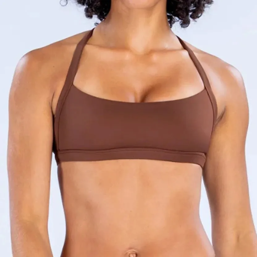 NO LOGO Double Shoulder Strap Sports Bra Fast-Drying Outdoor Running Fitness Top Backless Yoga Bra Women's — image 12