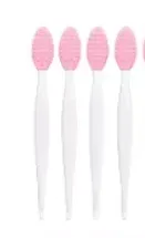 Wholesale 4pcs New Fashion Design Nose Double-Sided Tool Silicone Lip Scrub Exfoliator Brush make up brushes makeup brush set