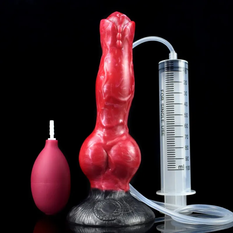 Squirting Thực Tế Chó Nút Thắt Dương Vật Giả Nhiều Màu Sắc Dương Vật Giả Silicone Hậu Môn Dilator Xuất Tinh 18 + Đồ Chơi Tình Dục Dành Cho Nữ Người Lớn — image 10