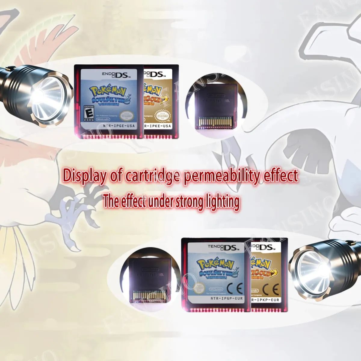 (USA EUR AUS) Pokemon Black White 1/2 Version High Quality Authentic 1:1 Replica DS Video Game Cartridge For DS 2DS 3DS Console — image 5