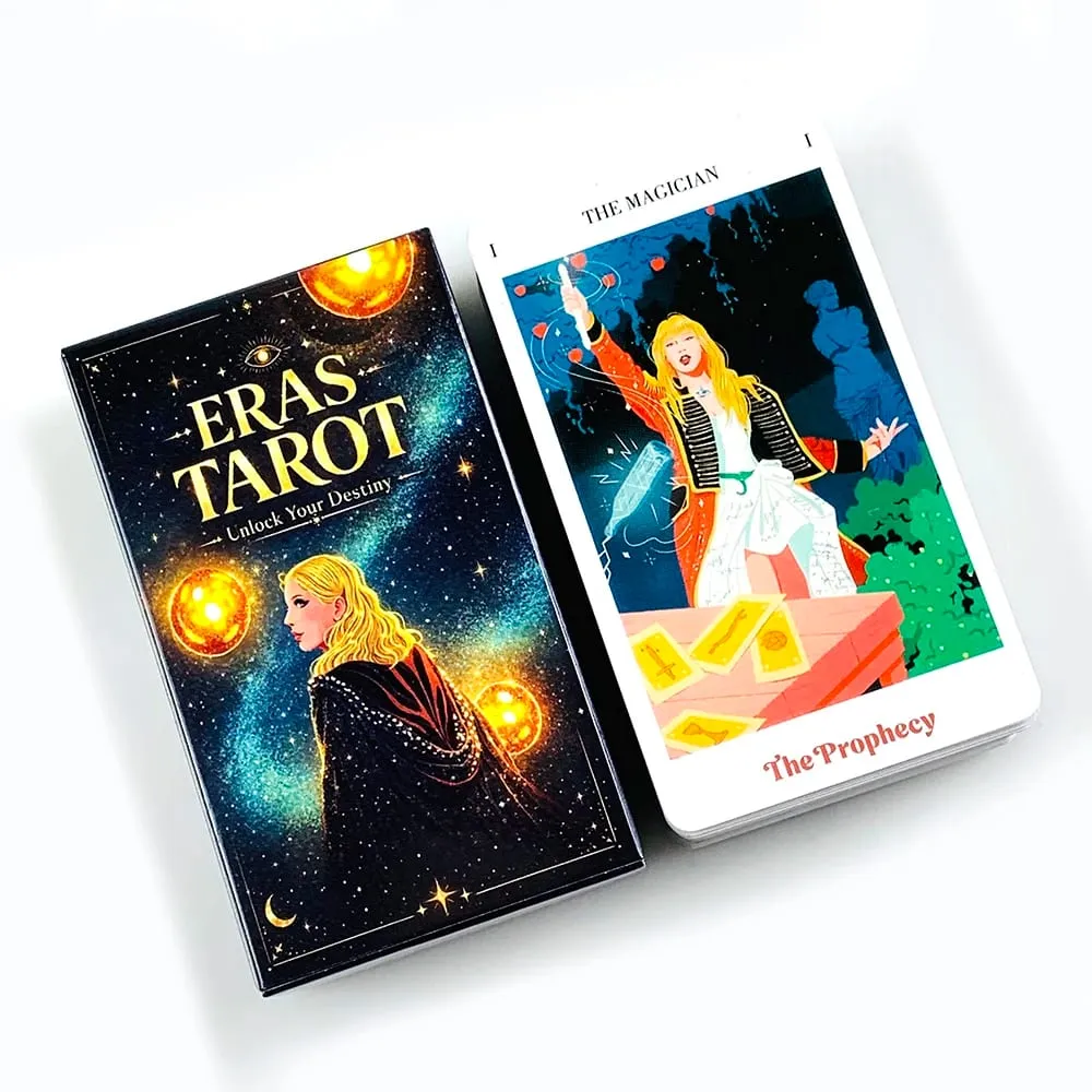 Eras Tarot Deck Starry Galaxy Cosmic Themed Tarot Cards Mystic Space Witch Divination Board Game Fate Reading Meditation Cards — image 1