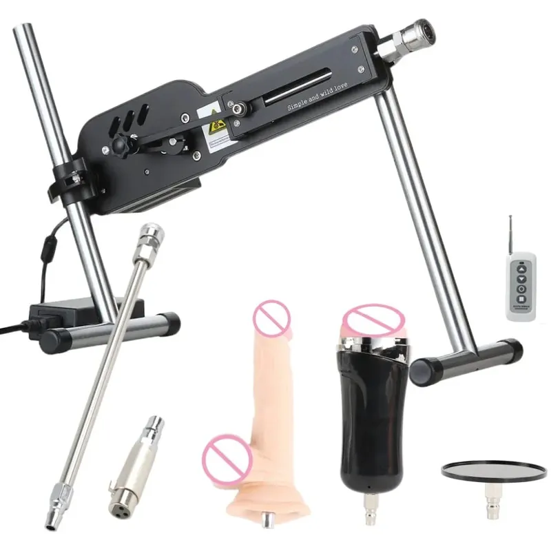 70W/120W/200W Power Sex Machine Silent Adults Masturbation Vac-u Lock Sex Machine With Dildo for Women Sex Toys