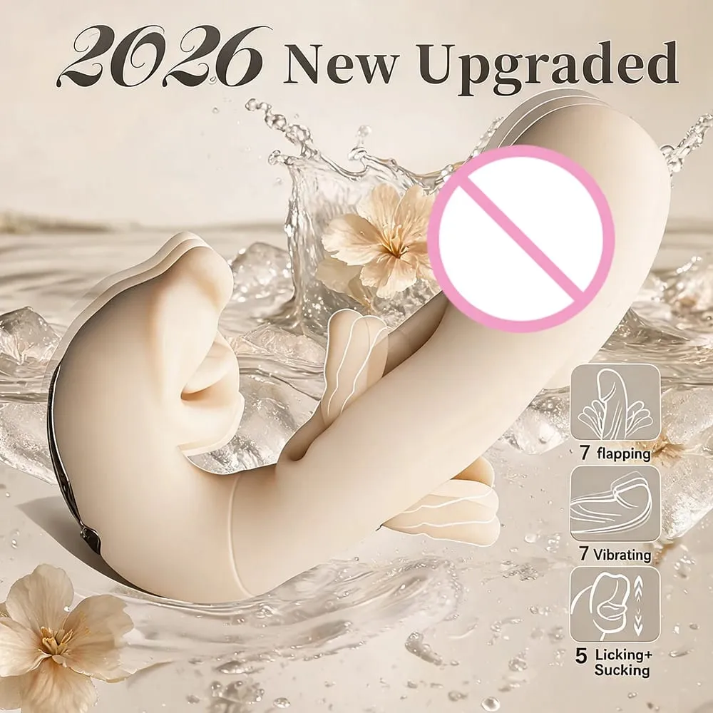 3In1 Thrusting Vibrator Female Tongue Licking Dildo Clitoris Stimultor Finger Flapping Vagin Massager Adult Sex Toys for Women