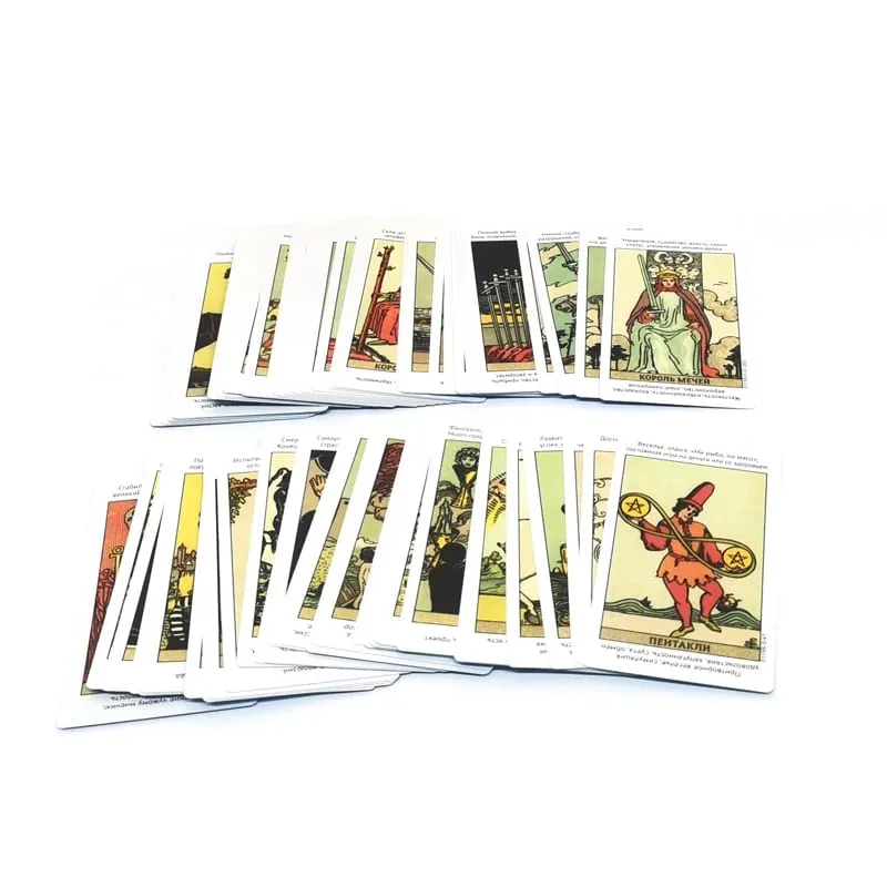 Russian Version Rider Waite Tarot Card Deck Divination Board Game Hot Sell Personal Use Oracles Deck for Girl — image 4
