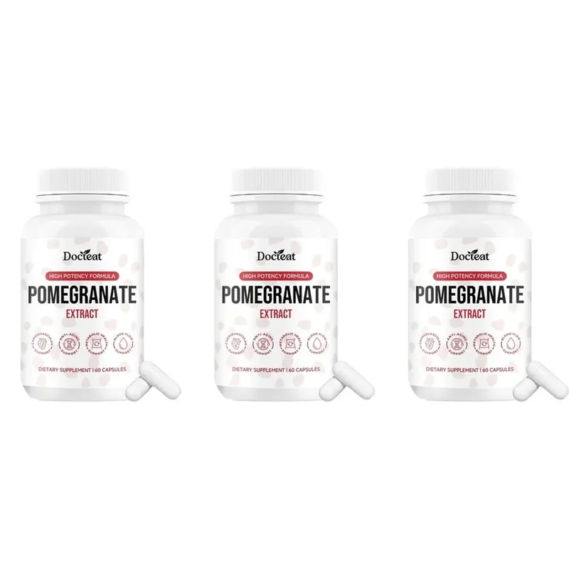 Docteat Pomegranate Fruit Extract Capsules Ellagitannin Antioxidant Defense Immune Support and Oxidative Balance 60 Capsules — image 9