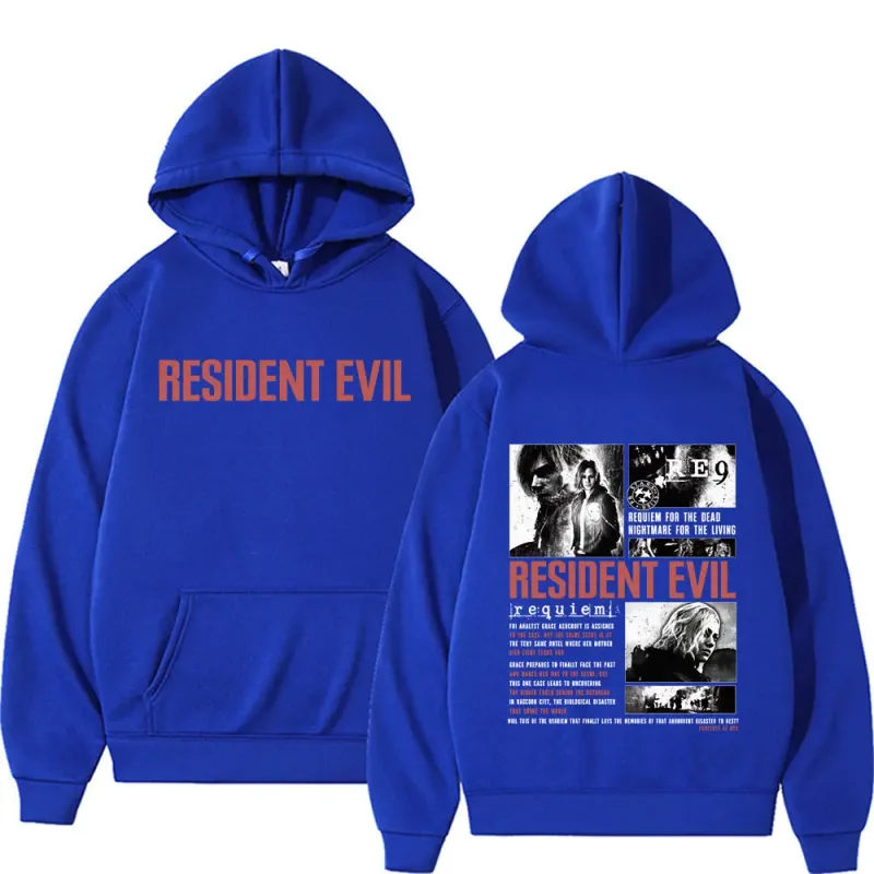 Resident Evil Requiem Sweatshirts Leon Kennedy Grace Ashcroft 90s Vintage Hoodies Men Women Fashion Classic Pullovers Streetwear — image 10