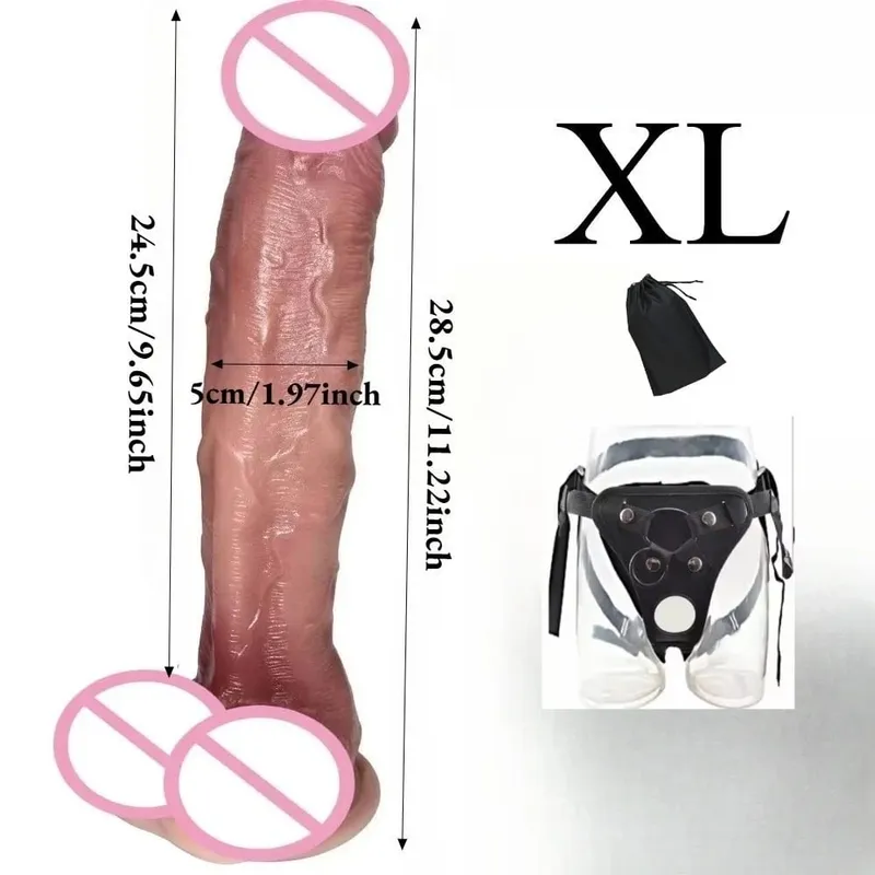 Wearable Strap on Realistic Dildos for Women G Spot Vagina Stimulation Big Penis Butt Plug Anal Masturbators Products Sex Toys