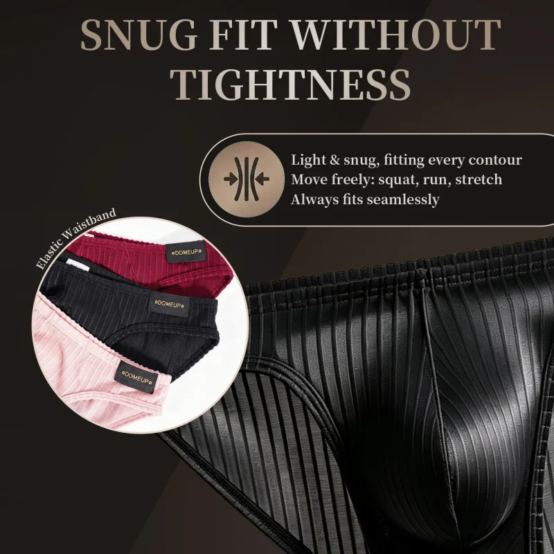 Men's Underwear Ribbed Texture Mens Brief Nylon Elastane Underpants Lightweight Thin Comfortable Male Triangle Underwear M‑XXL — image 25