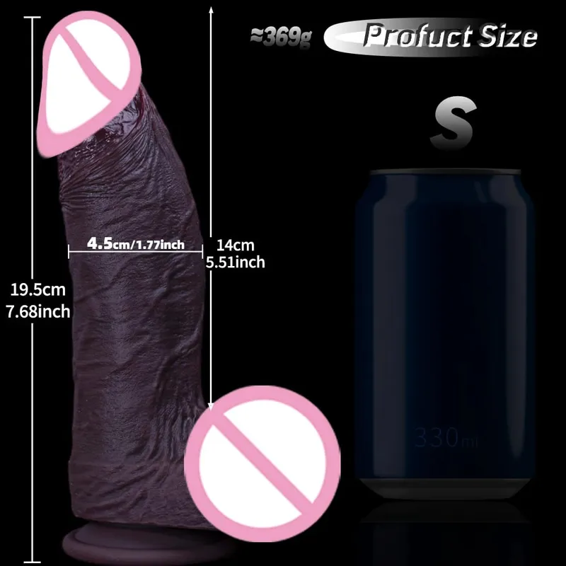 Napakalaking Makapal na Dildo Makatotohanang Dildos Diameter Girth Dildo para sa Anal G-spot Stimulate Body-Safe Big Anal Toys na may Suction Cup Giant — image 11