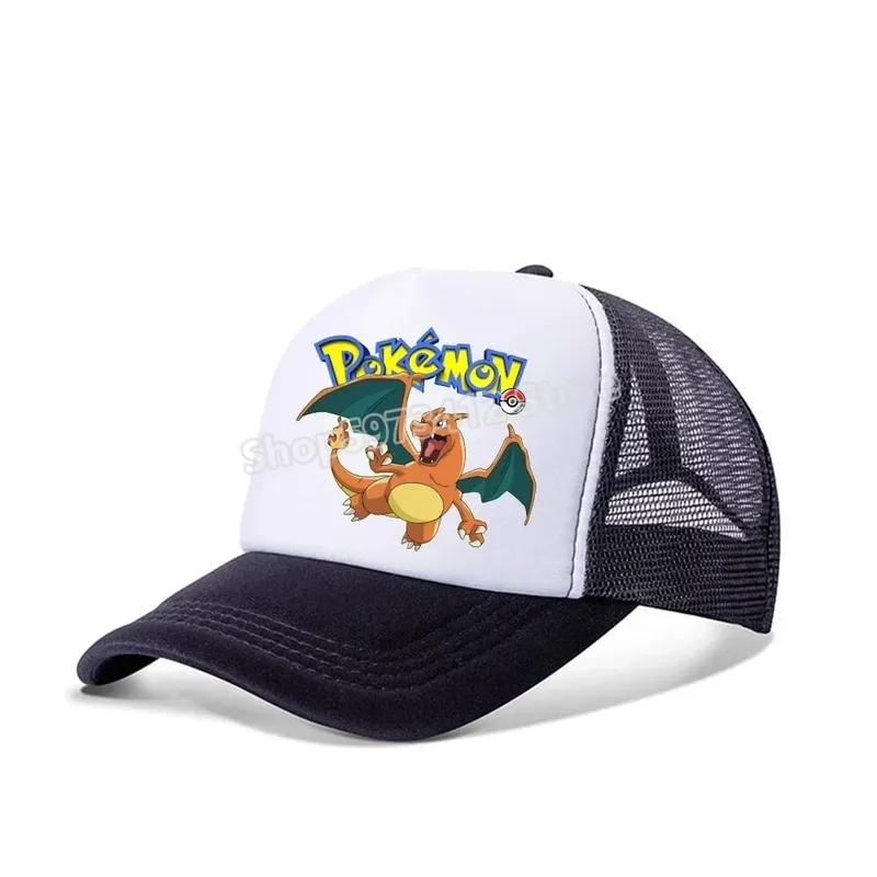 Pokemons Baseball Cap Pikachu Charizard Gengar cartoon Peaked Hat Kid Adult Summer Outdoor Sport Hat Boy Casual Fashion Cap Gift — image 20