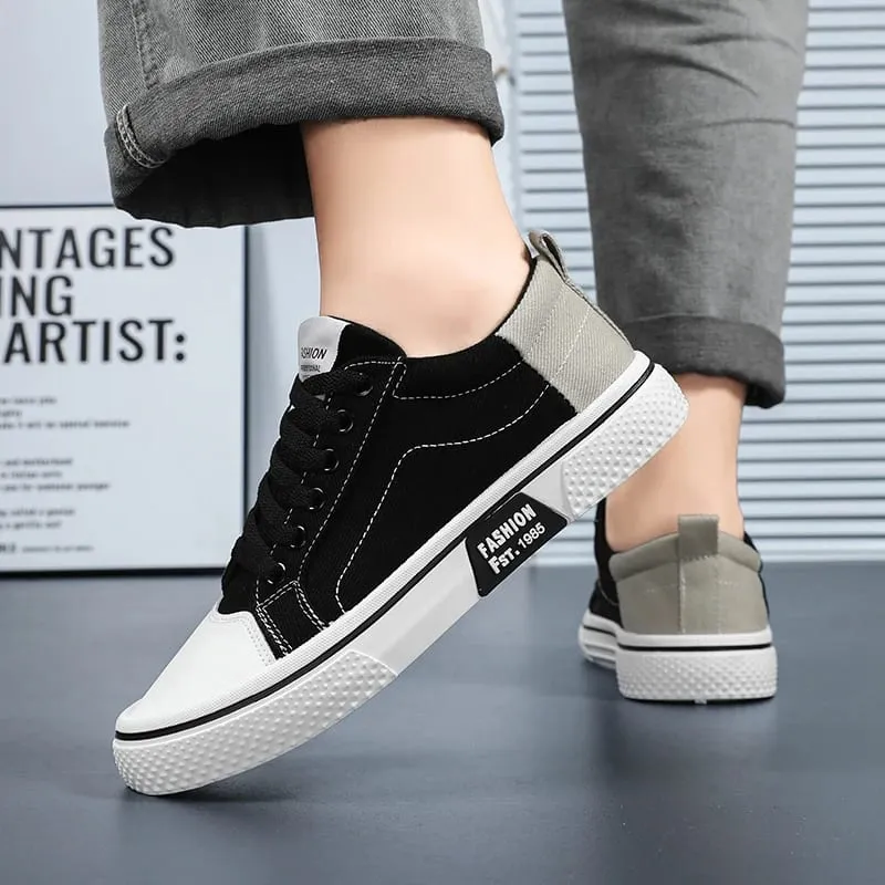 Men's Color-Blocked Canvas Shoes Breathable Low-Top Sneakers Versatile Casual Shoes Cool and Breathable Without Causing Foot Stuffiness Soft Sole Non-Slip and Wear-Resistant — image 6