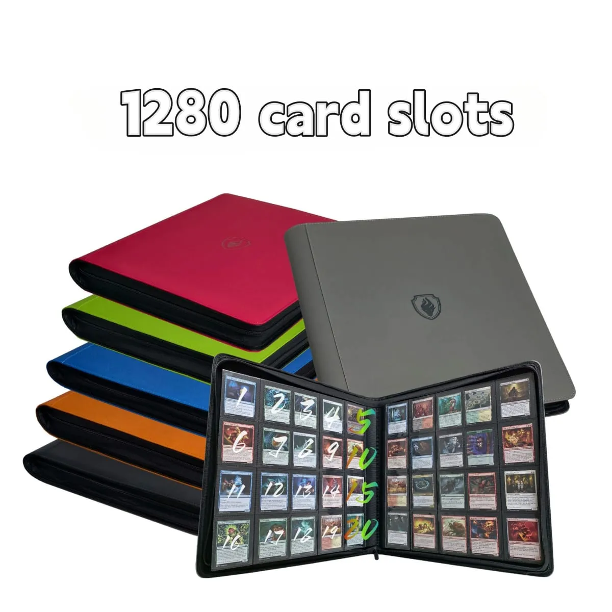 1280+ Cards 20 Pocket Card Binder Collector Card Album - Pages Compatible for Game Cards Sports Cards and Other Cards — image 3