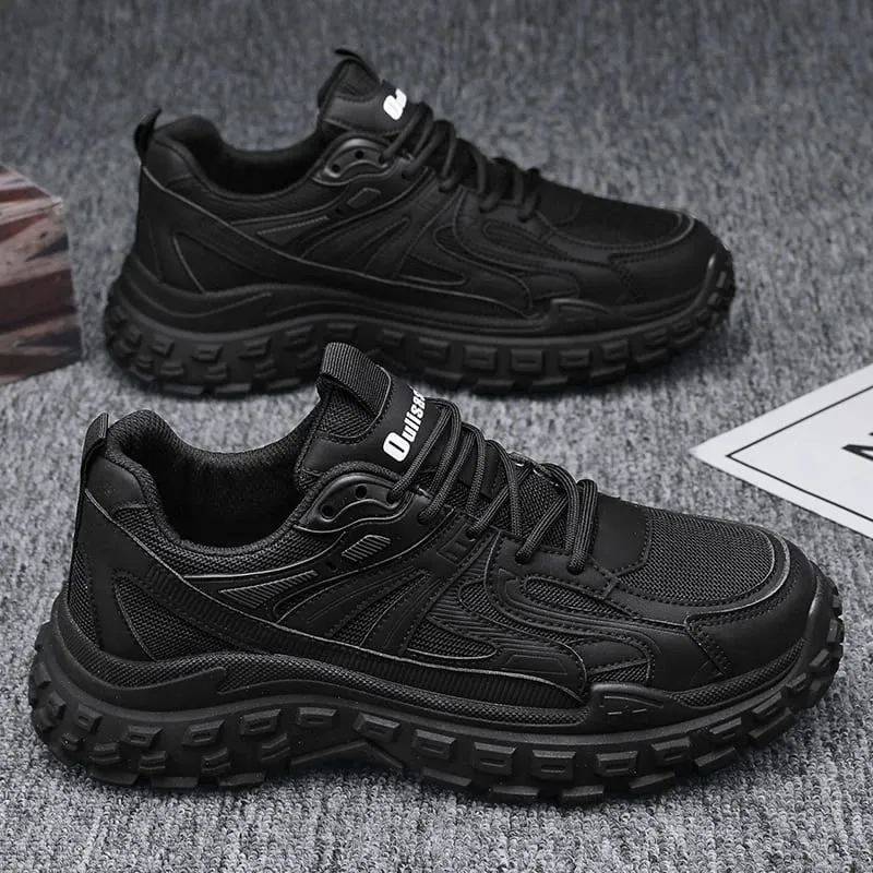 Men Spring Summer Mesh Breathable Wear‑Resistant Casual Versatile White Sneakers Lightweight Student Running Athletic Shoes — image 2