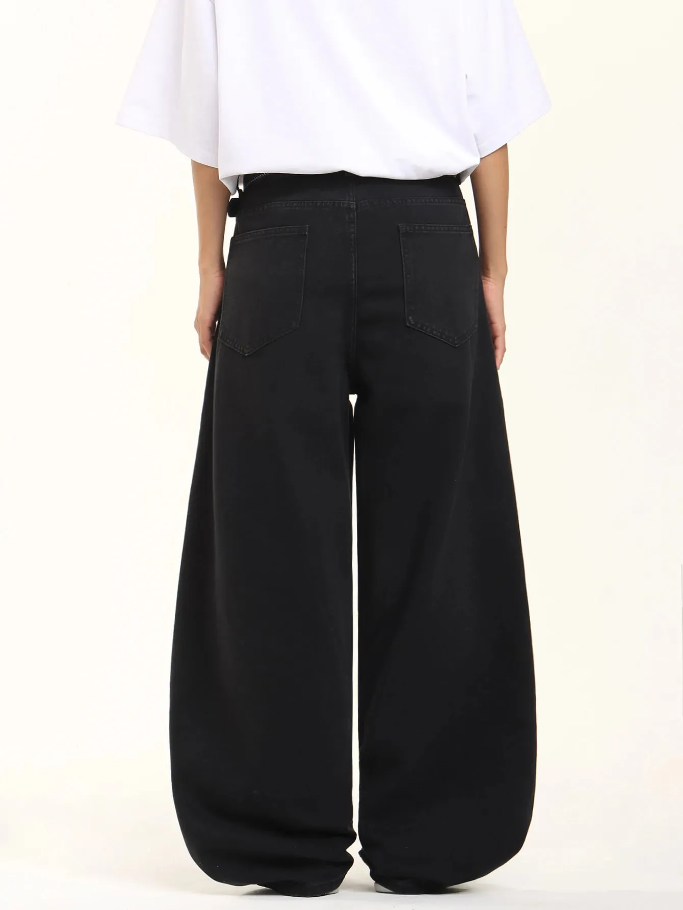 Men's Versatile Jeans Men's Baggy Wide Pants American High Street Style Spider Web Embroidered Men's Trousers All Seasons