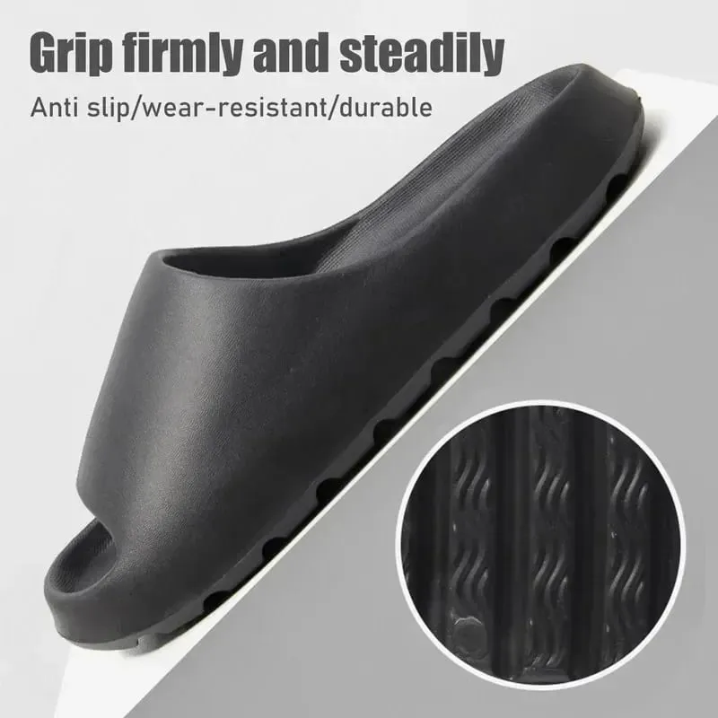 Scarpe da casa unisex Sandali scorrevoli con piattaforma morbida e antiscivolo per donna Uomo Pantofola da bagno per doccia esterna interna per adulto — image 4