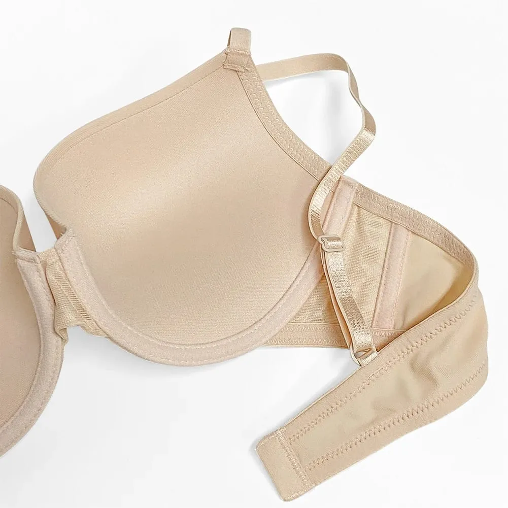 Varsbaby 2pcs push up bra thong set everyday bra seamless underwear plus size lingerie set for ladies — image 5