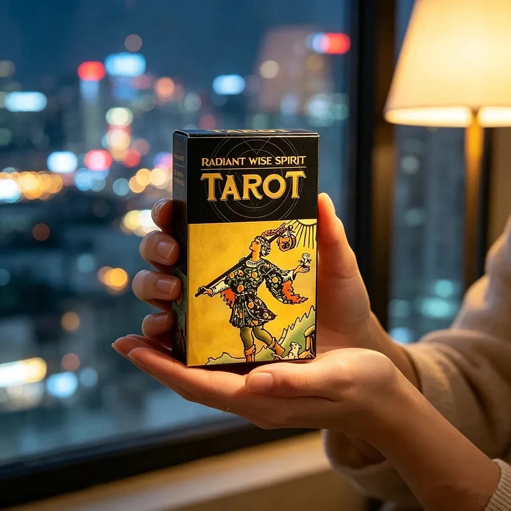 Radiant Wise Spirit Tarot Cards 78Pcs Tarot Deck English Visions Fortune Divination Board Game Spiritual Practices Cards Game — image 3
