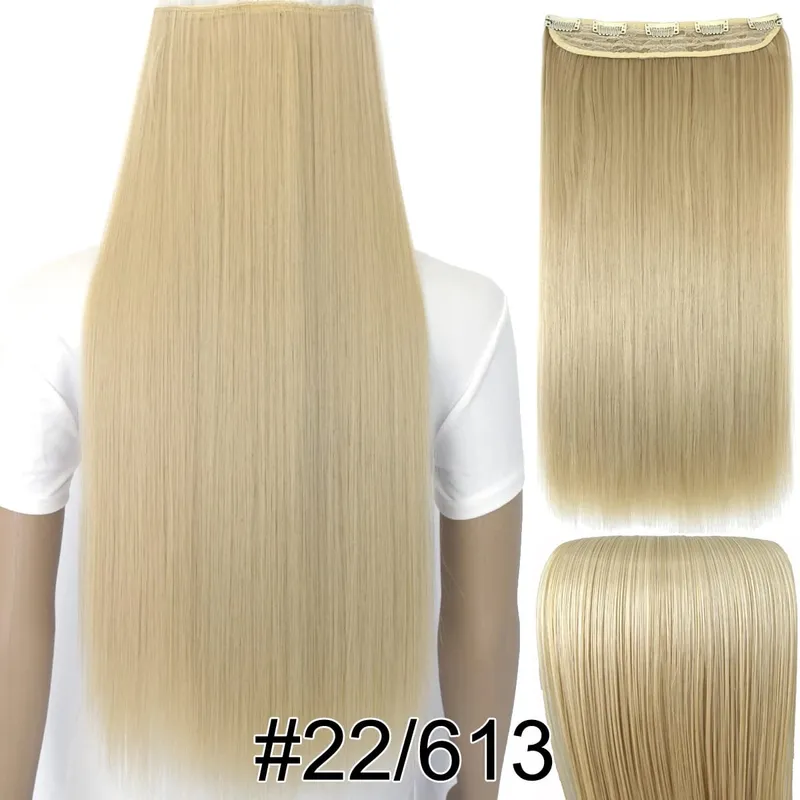 Fibra sintetica resistente al calore 120gr Dritto 5 clip su clip nelle extension per capelli 5006