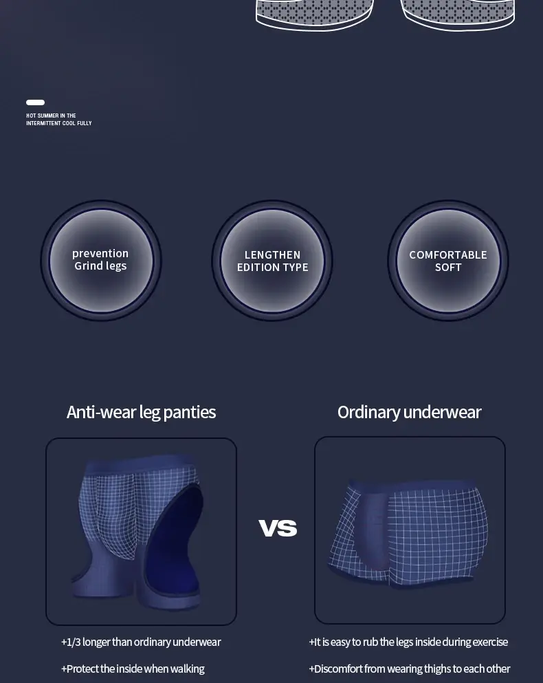 Roupa interior esportiva masculina de fitness gelo seda fina treinamento secagem rápida corrida estendida anti-desgaste perna não vestindo cuecas boxer — image 8