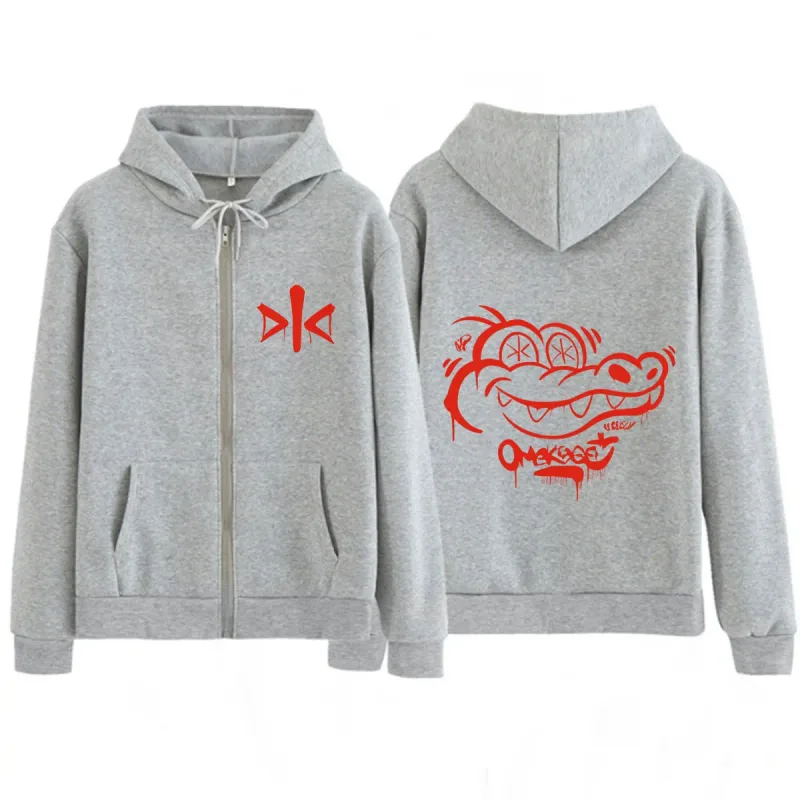 Alvaro Diaz Omakase 2026 Album Logo Print Hoodie Men Women Fashion Hip Hop Sweatshirts Long Sleeves Loose Casual Zip Up Jacket — image 5