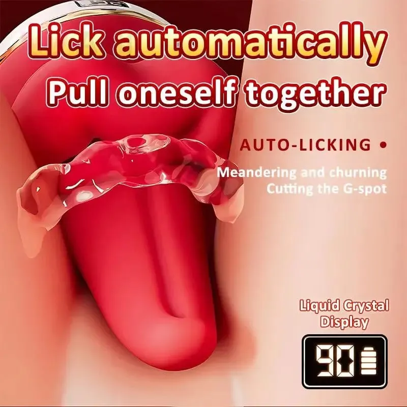Automatic Big Tongue-like Licking Vibrator Real Mouth Oral G-Spot Clitoral Sexual Toy Suction Long Tongue Sex Toy Box for Women — image 4