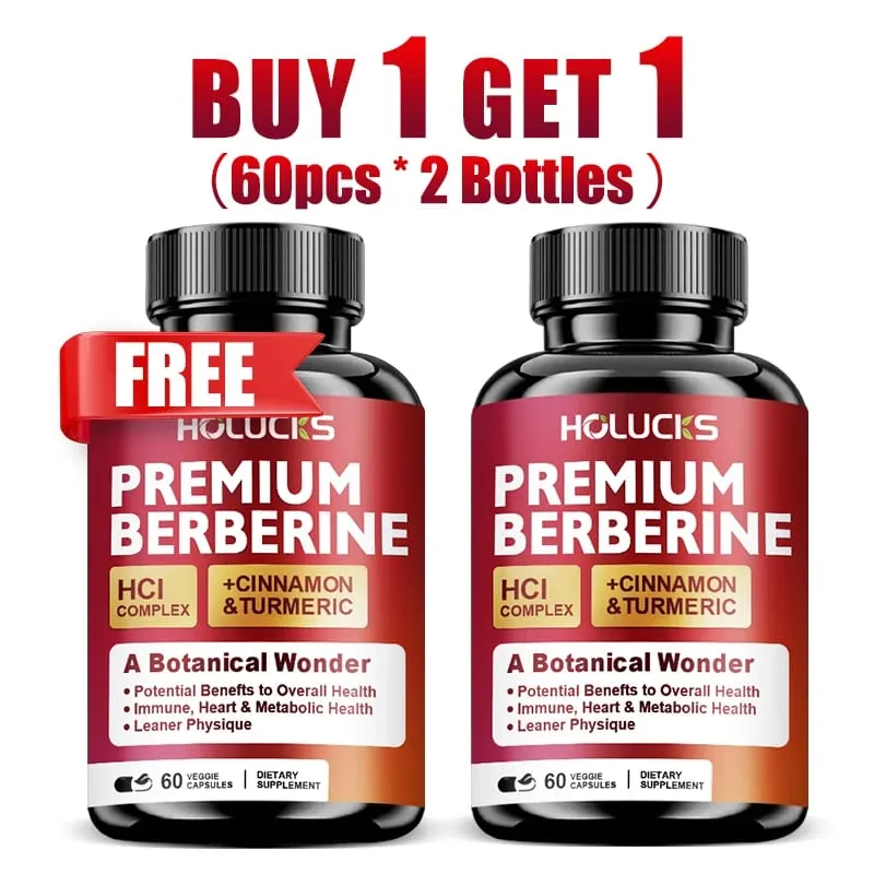 Berberine Capsules Support Blood Sugar Heart Metabolic Digestive Health Weight Management Liver Detox Antioxidant Immune — image 5