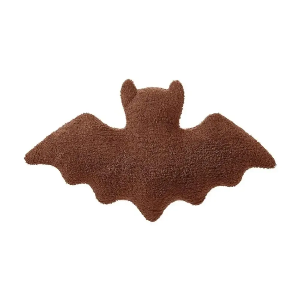 Plush Material Bat Plush Pillow Halloween Theme Soft Fabric Bat Modeling Pillow Black White Brown Stuffed Animal Plush For Girls