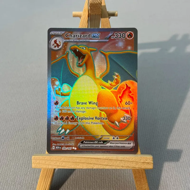 MEW PTCG13-003 Tcg proxy PKM Cards Charizard ex Bulbasaur Charmeleon Rare Collection Battle Toys Gifts for Hobbies home play — image 18